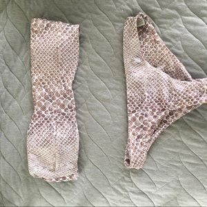 NWT snakeskin swimsuit